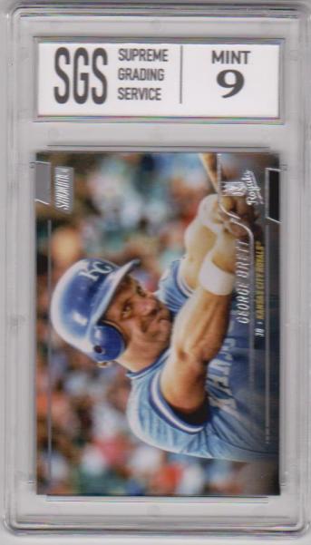 Graded Mint 9 - George Brett 2022 Stadium Club #135 Card