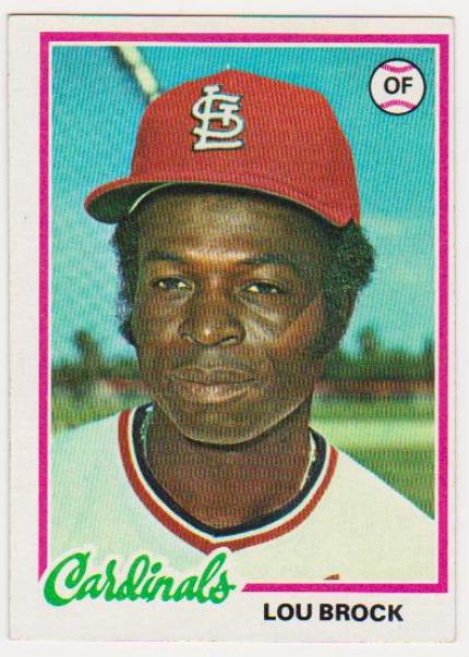 1978 Topps Lou Brock #170 Card - HOF'er