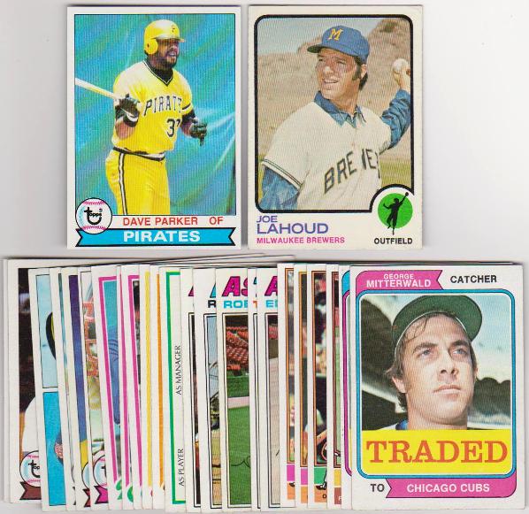 25 Different 1970's Topps Baseball Cards (1973-1979) w/ Dave Parker + More