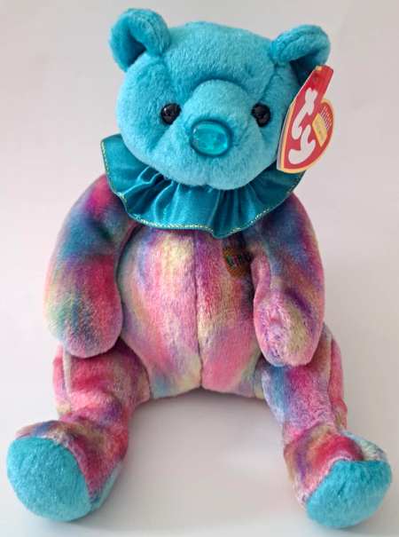 2001 Ty Beanie Baby December The Birthday Bear - With Original Tags