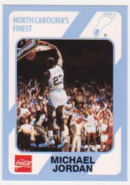  Michael Jordan 1989 North Carolina #16 College Card