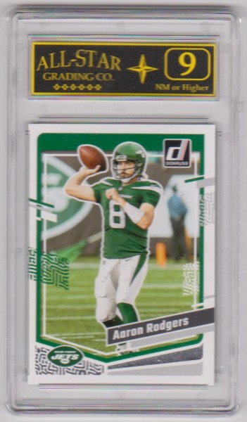 Graded 9 - Aaron Rodgers 2023 Donruss #227 Card