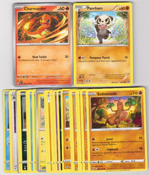 25 Different Pokemon Trading Cards w/ Charmander + More