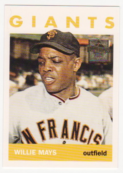 Willie Mays 1964 Topps #150 Commemorative Card - 1997 Topps #18 Insert Card