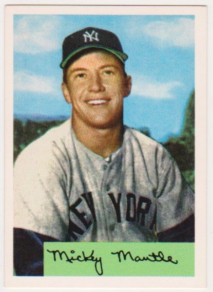 Mickey Mantle 1954 Bowman Sweepstakes Card - 1996 Topps Insert Card