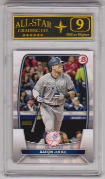 Graded 9 - Aaron Judge 2023 Bowman #59 Card
