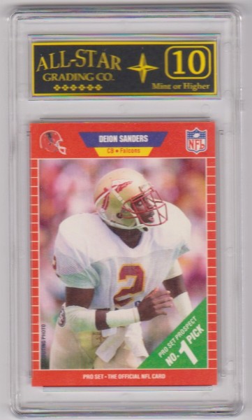 Rookie Graded 10 - Deion Sanders 1989 Pro Set #486 Card
