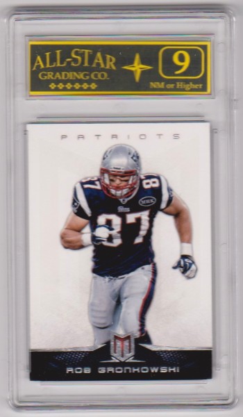 Graded 9 - Rob Gronkowski 2012 Panini Momentum #6 Card