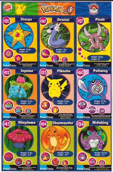 1999 Pokemon Master Trainer Collector Set Uncut 9 Card Uncut #13 Sheet w/ Pikachu + More