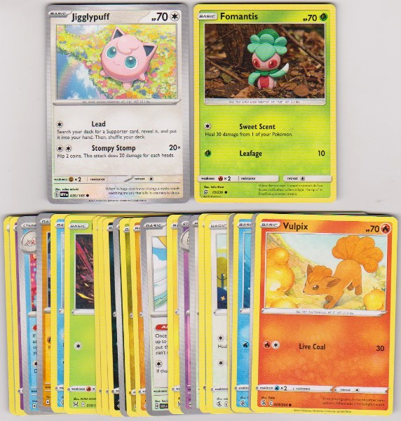 25 Different Pokemon Trading Cards w/ Jigglypuff + More