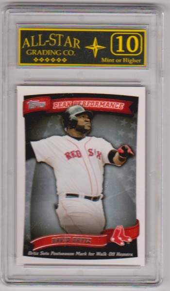 Graded 10 - David Ortiz 2010 Topps Peak Performance #PP-38 Insert Card
