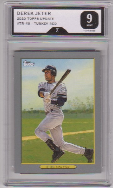 Graded Sigma Mint 9 - Derek Jeter 2020 Topps Update Turkey Red #TR-49 Insert Card