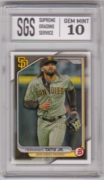 Graded Gem Mint 10 - Fernando Tatis Jr. 2024 Bowman #35 Card