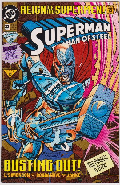 1993 DC Comics Superman The Man Of Steel #22 Issue