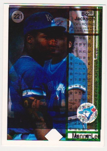 Error - 1989 Upper Deck Bo Jackson Double Back Error