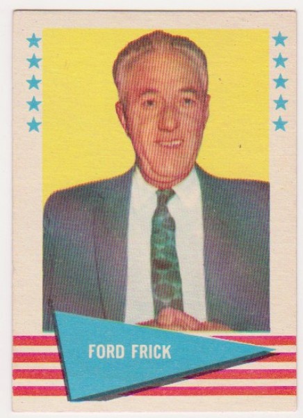 1961 Fleer Ford Frick #29 Card - HOF'er
