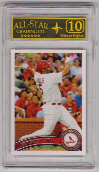 Graded 10 - Albert Pujols 2011 Topps #100 Card