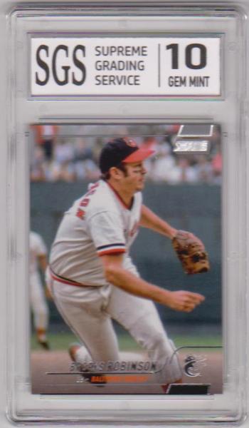 Graded Gem Mint 10 - Brooks Robinson 2022 Stadium Club #156 Card