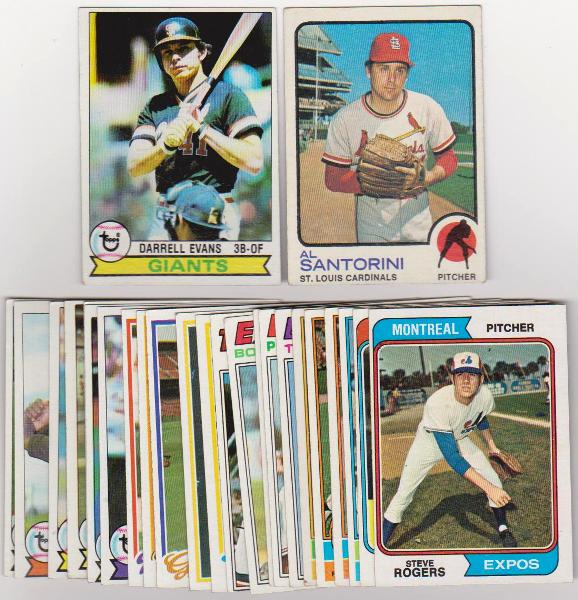 25 Different 1970's Topps Baseball Cards (1973-1979) w/ Darrell Evans + More