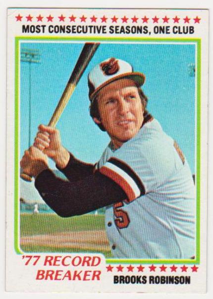 1978 Topps Brooks Robinson #4 Card - HOF'er