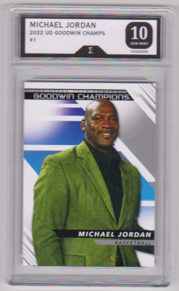 Graded Sigma Gem Mint 10 - Michael Jordan 2022 Upper Deck Goodwin Champions #1 Card