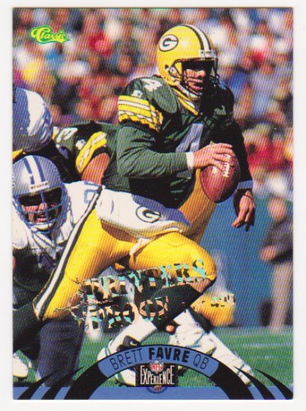 Only 499 Exist - Brett Favre 1996 Classic NFL Experience Printers Proof #19 Insert Card