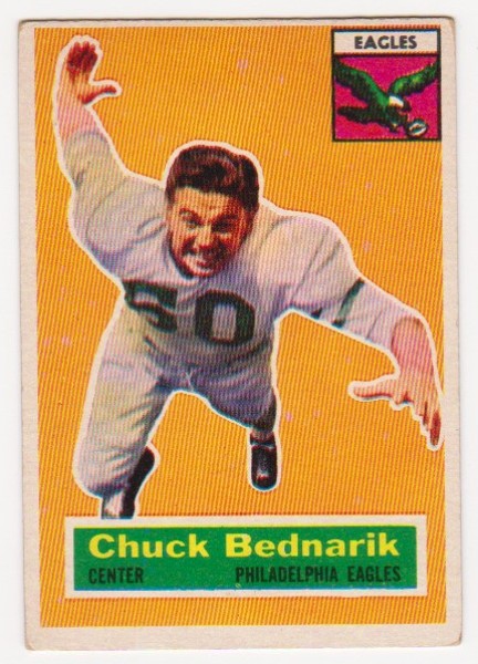 1956 Topps Chuck Bednarik #28 Card - HOF'er