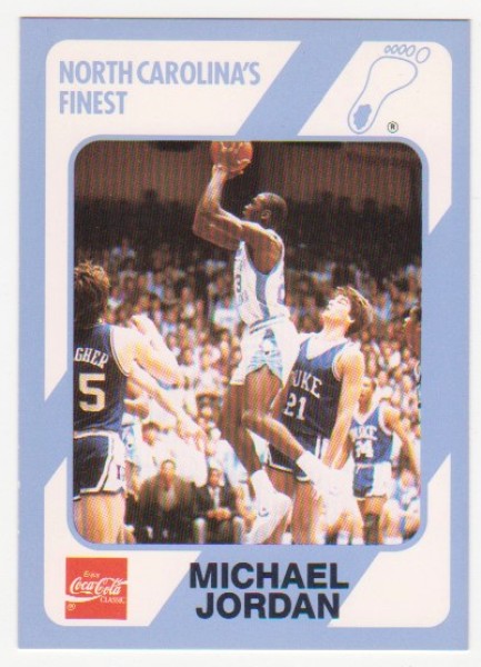 Michael Jordan 1989 North Carolina #18 College Card