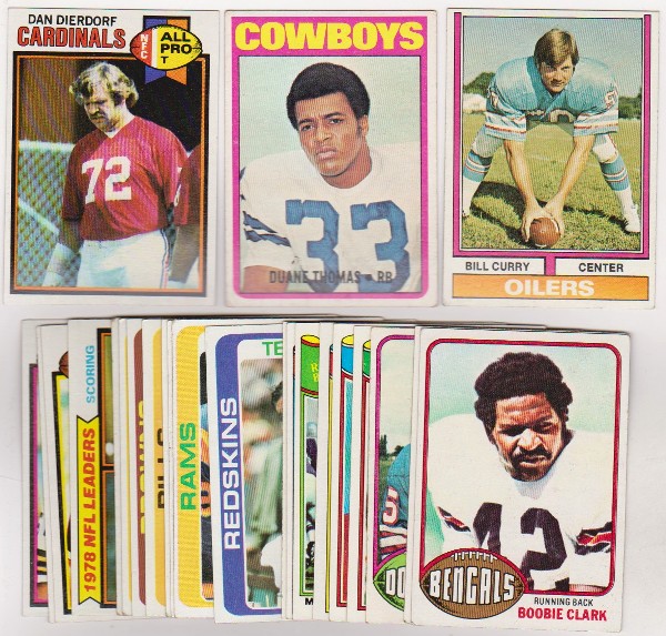 24 Different 1970's Topps Football Cards (1972-1979) w/ Dan Dierdorf + More