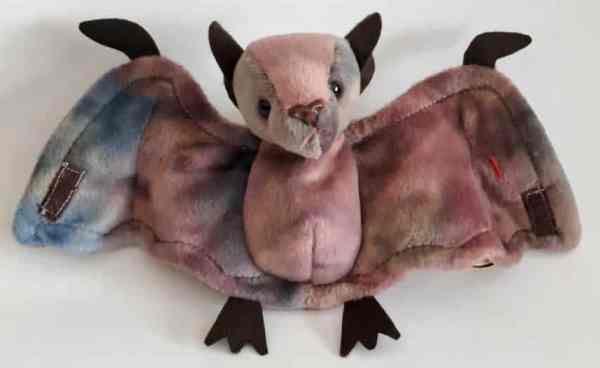1998 Ty Beanie Baby Batty The Tie Dye Bat - With Original Tags