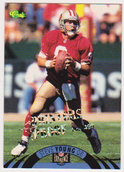 Only 499 Exist - Steve Young 1996 Classic NFL Experience Printers Proof #25 Insert Card
