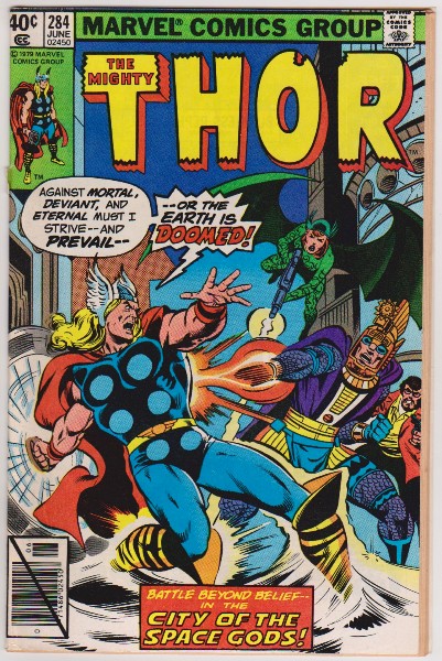 1979 The Mighty Thor #284 Issue - Marvel Comics