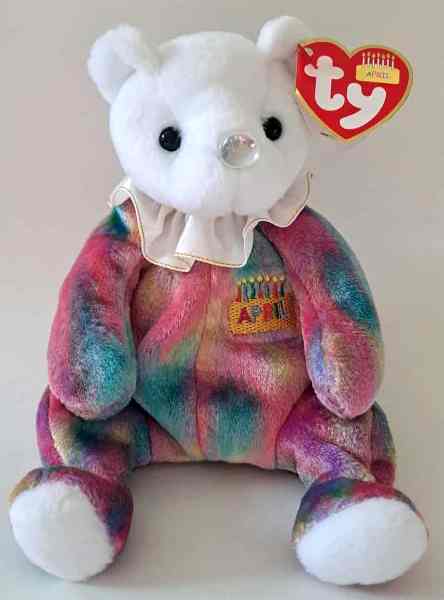 2001 Ty Beanie Baby April The Birthday Bear - New With Tags