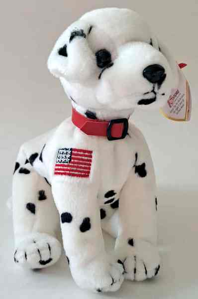 2001 Ty Beanie Baby RESCUE THE FDNY DALMATION - New With Tags