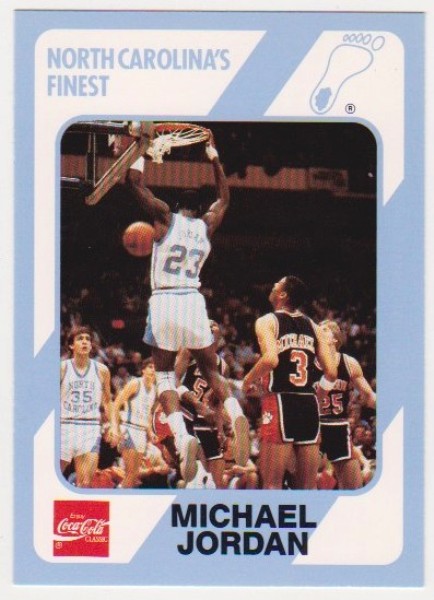 Michael Jordan 1989 North Carolina #15 College Card