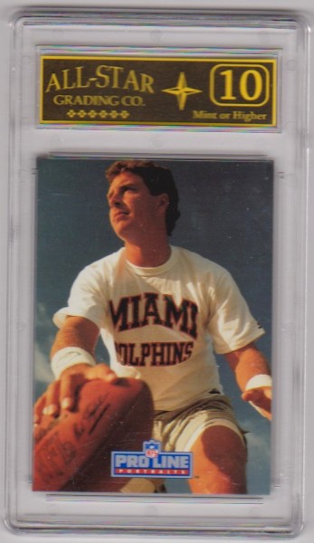 Graded 10 - Dan Marino 1991 Pro Line #159 Card