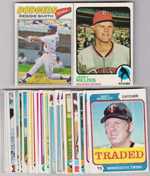 25 Different 1970's Topps Baseball Cards (1973-1979) w/ Reggie Smith + More