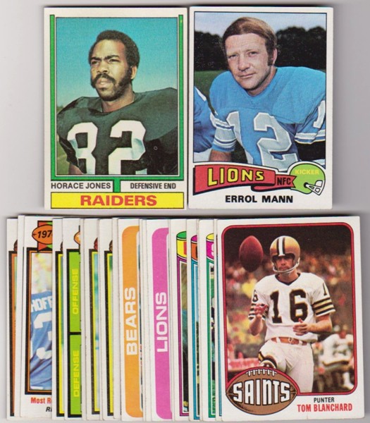 24 Different 1970's Topps Football Cards (1974-1979) w/ Horace Jones + More
