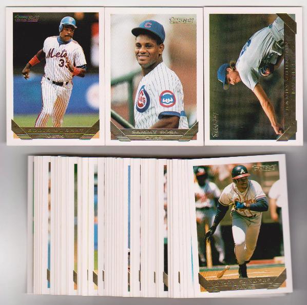 50 Different 1993 Topps Gold Baseball Insert Cards Sammy Sosa, Randy