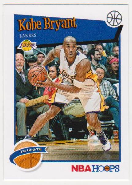 Kobe Bryant 2019-20 Hoops #282 Tribute Card