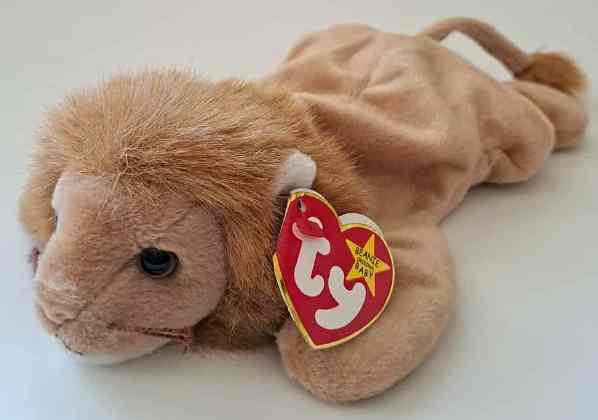 1996 Ty Beanie Baby ROARY THE LION - With Original Tags