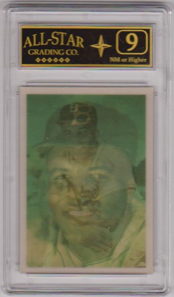 Graded 9 - Jackie Robinson 1986 Sportflics Decade Greats #28 Card