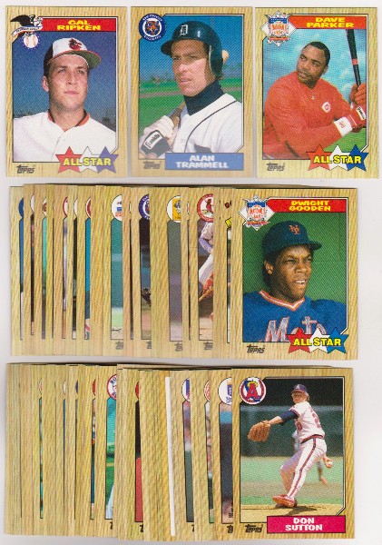 150 Different 1987 Topps Baseball Cards w/ Cal Ripken + More