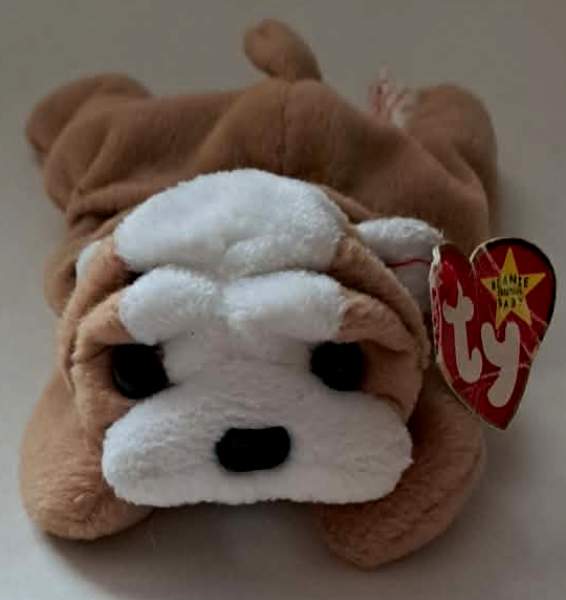 1996 Ty Beanie Baby WRINKLES THE BULLDOG - With Original Tags