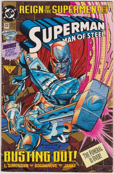 1993 DC Comics Superman The Man Of Steel #22 Issue