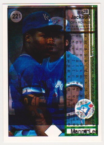 Error - 1989 Upper Deck Bo Jackson Double Back Error