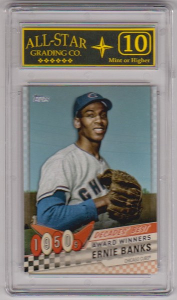 Graded 10 - Ernie Banks 2020 Topps Decades' Best #DB-3 Insert Card