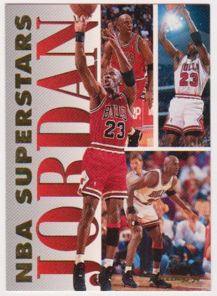 Michael Jordan 1993-94 Fleer NBA Superstars #7 Insert Card