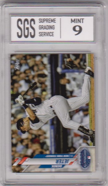 Graded Mint 9 - Derek Jeter 2020 Topps Update #U-257 Card