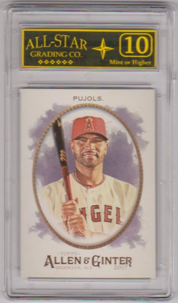 Graded 10 - Albert Pujols 2017 Topps Allen & Ginter #2 Card